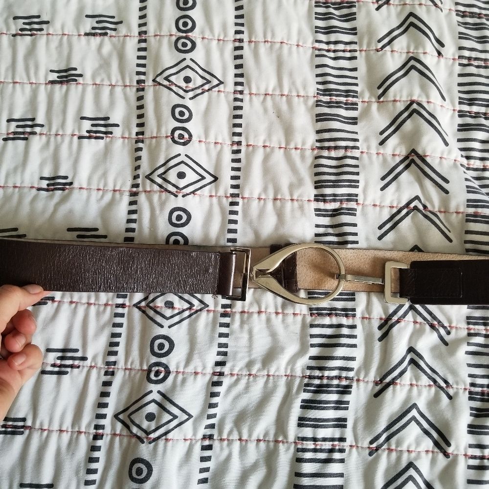 Ellen Tracy Genuine Leather Brown Belt